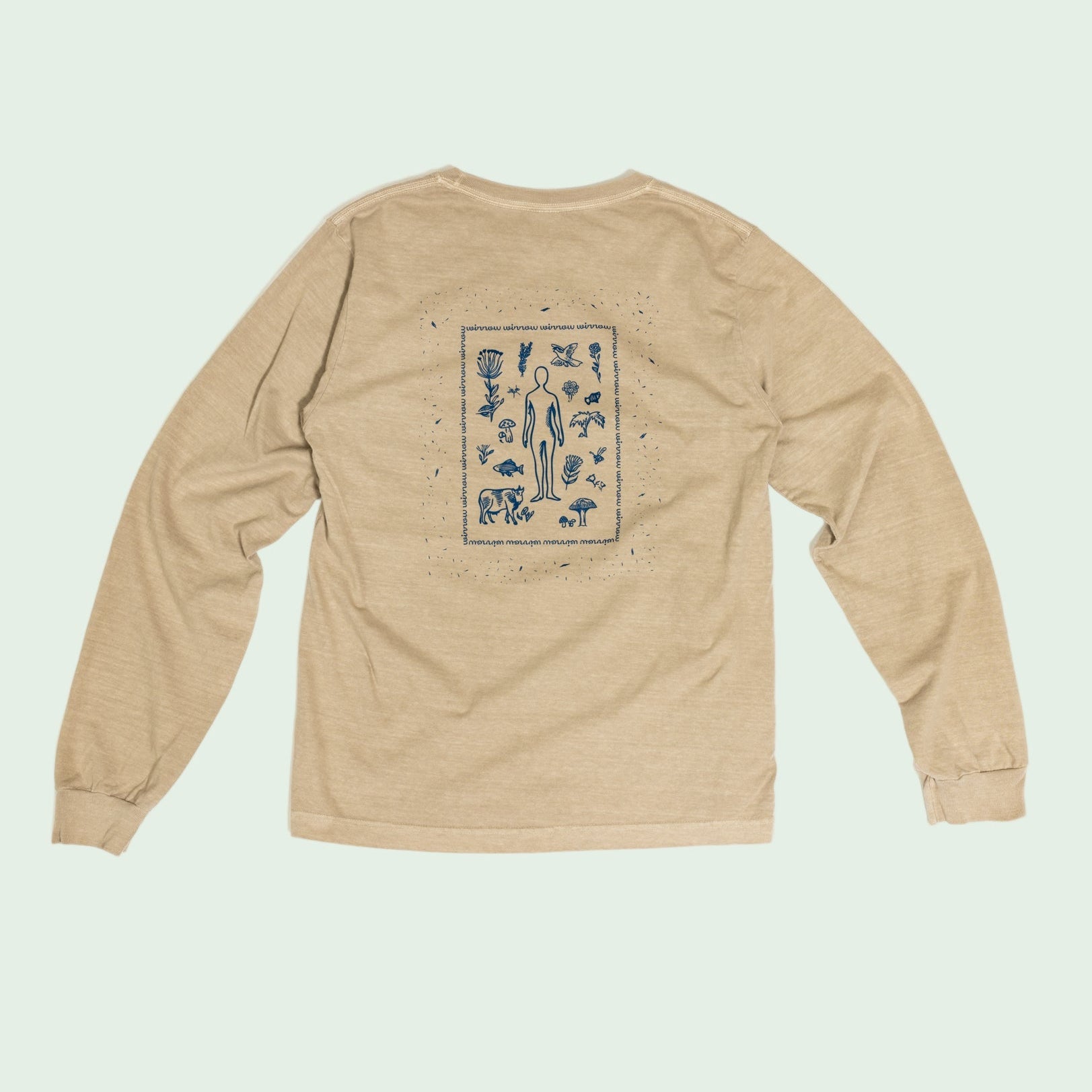 Life In Plastic Not Fantastic Long Sleeve Khaki Tee